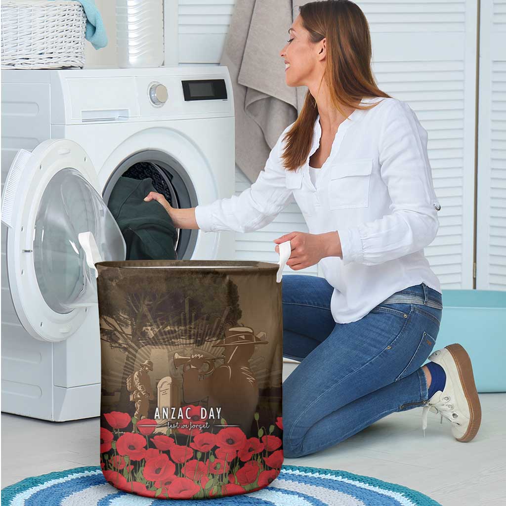 Australia - New Zealand ANZAC Lone Pine Laundry Basket The Last Post LT7 - Polynesian Pride