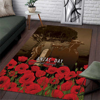 Australia - New Zealand ANZAC Lone Pine Area Rug The Last Post LT7 Old Gold - Polynesian Pride