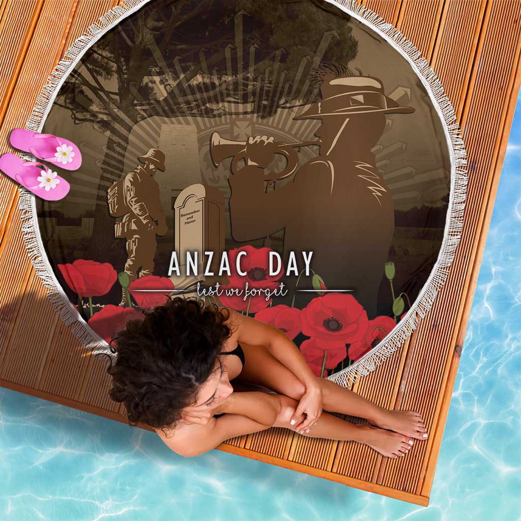 Australia - New Zealand ANZAC Lone Pine Beach Blanket The Last Post LT7 - Polynesian Pride