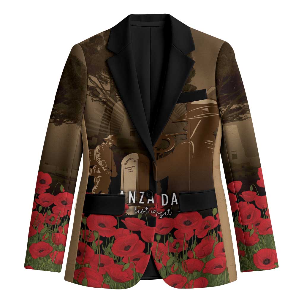 Australia - New Zealand ANZAC Lone Pine Blazer The Last Post LT7 Unisex Old Gold - Polynesian Pride