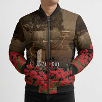 Australia - New Zealand ANZAC Lone Pine Bomber Puffer Jacket The Last Post LT7 - Polynesian Pride