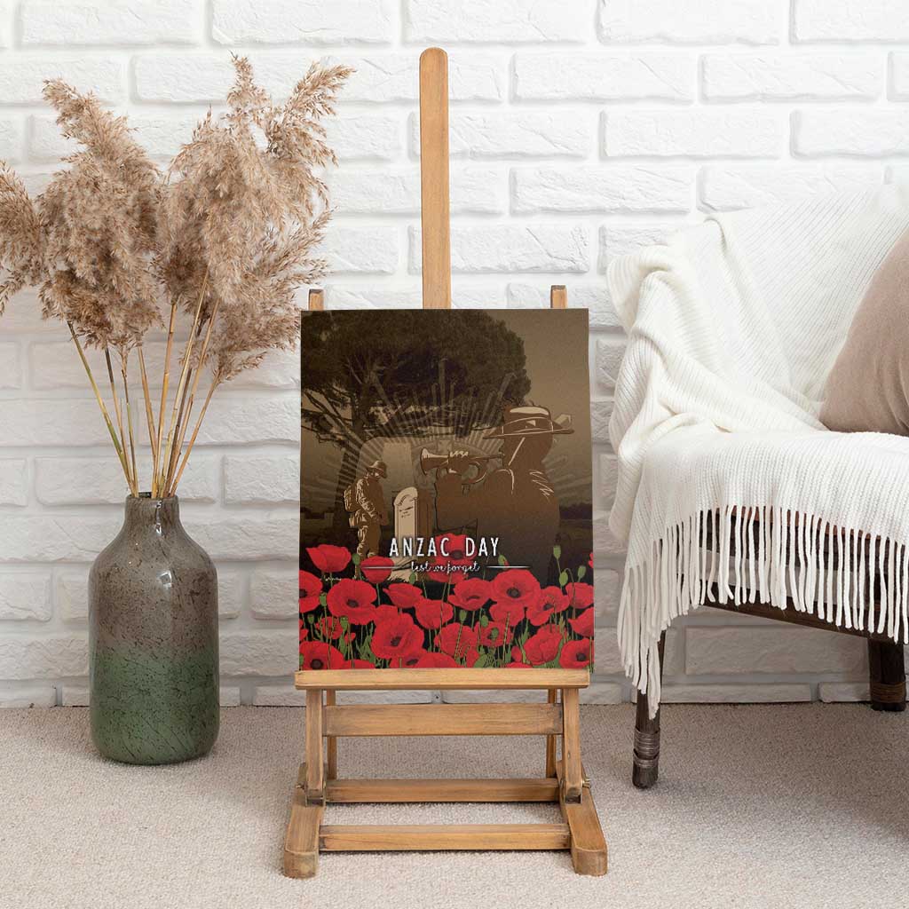 Australia - New Zealand ANZAC Lone Pine Canvas Wall Art The Last Post LT7 - Polynesian Pride