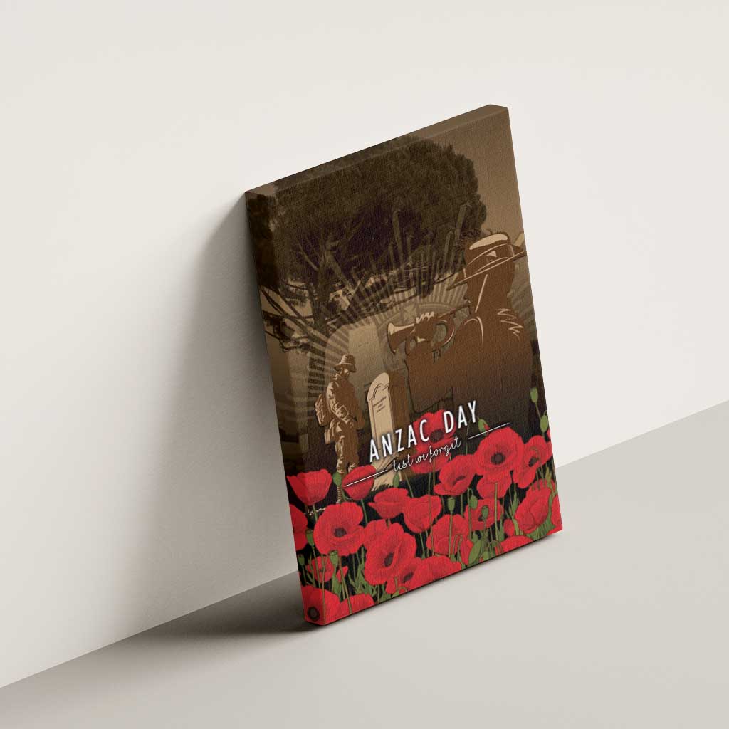 Australia - New Zealand ANZAC Lone Pine Canvas Wall Art The Last Post LT7 - Polynesian Pride
