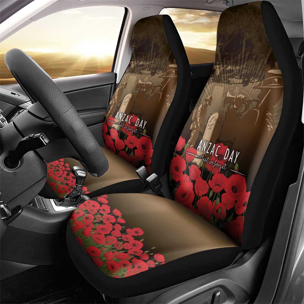 Australia - New Zealand ANZAC Lone Pine Car Seat Cover The Last Post LT7 - Polynesian Pride