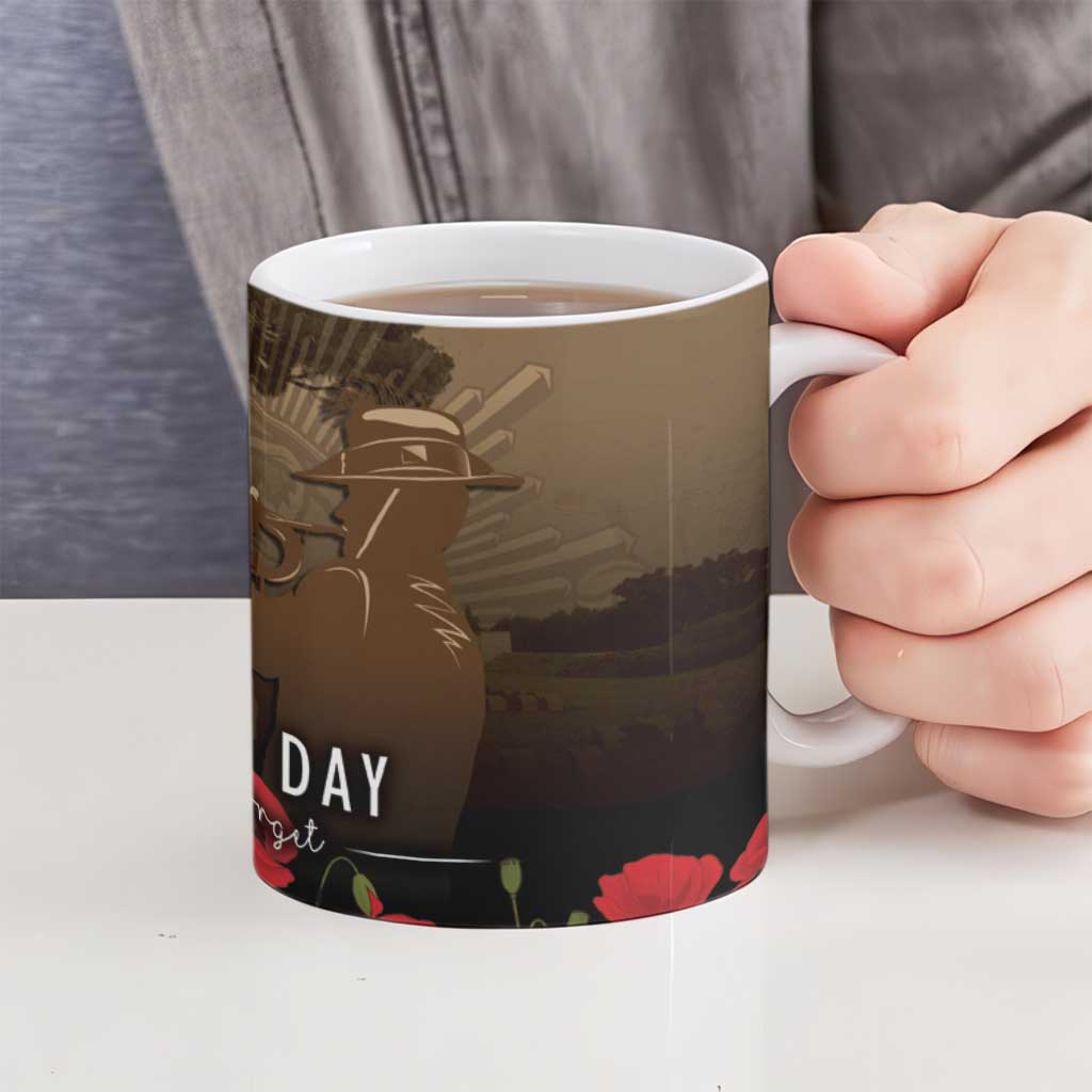Australia - New Zealand ANZAC Lone Pine Ceramic Mug The Last Post LT7 - Polynesian Pride