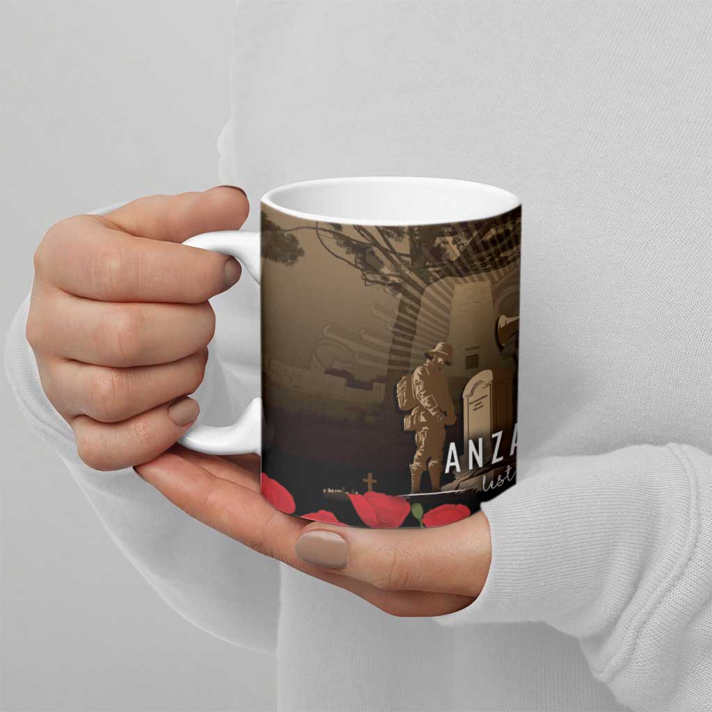 Australia - New Zealand ANZAC Lone Pine Ceramic Mug The Last Post LT7 - Polynesian Pride
