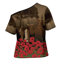 Australia - New Zealand ANZAC Lone Pine Cross Shoulder Shirt The Last Post LT7 - Polynesian Pride