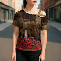 Australia - New Zealand ANZAC Lone Pine Cross Shoulder Shirt The Last Post LT7 - Polynesian Pride
