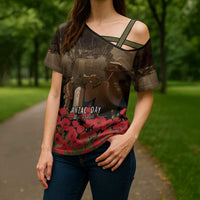 Australia - New Zealand ANZAC Lone Pine Cross Shoulder Shirt The Last Post LT7 - Polynesian Pride
