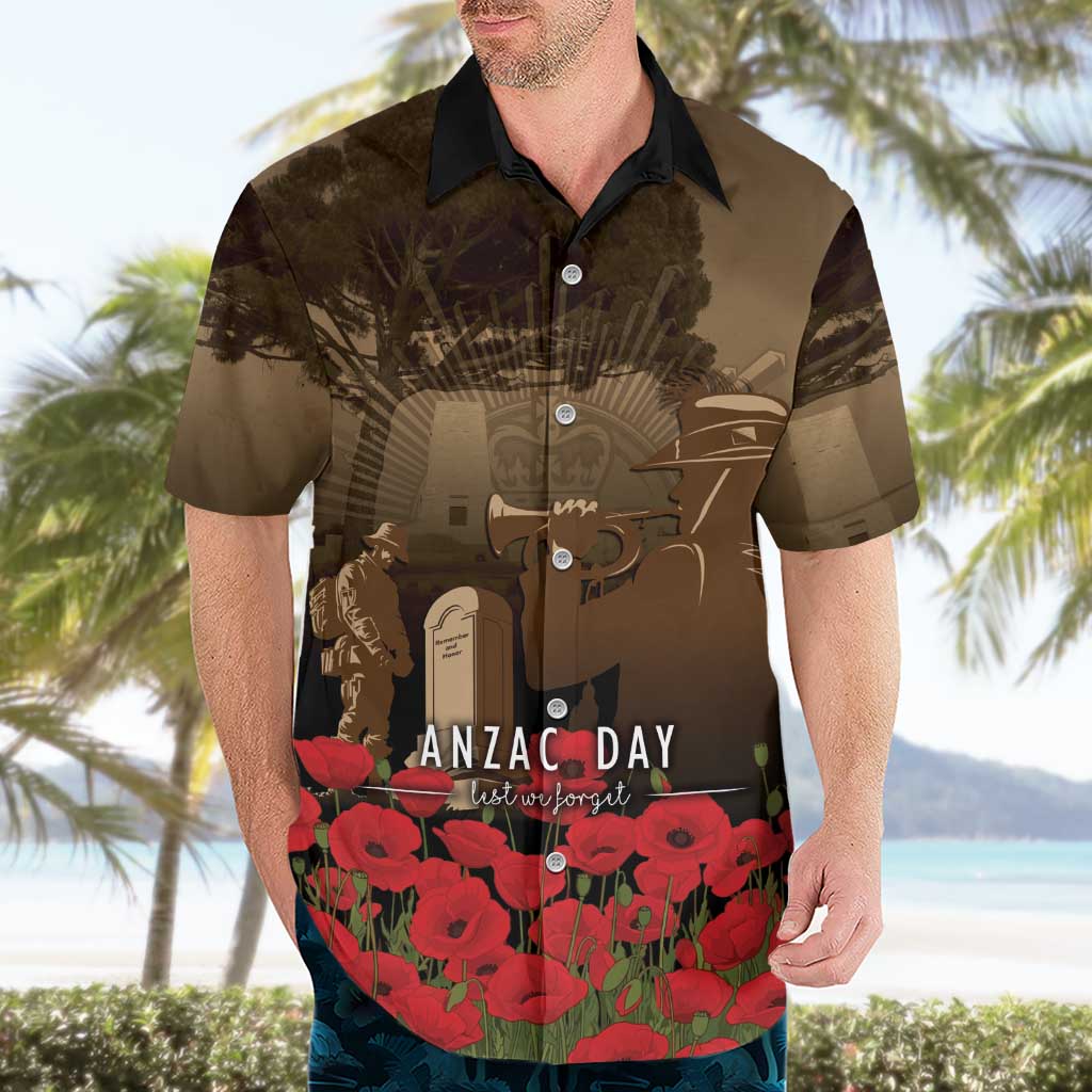 Australia - New Zealand ANZAC Lone Pine Hawaiian Shirt The Last Post LT7 - Polynesian Pride