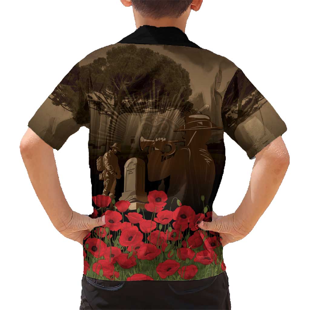 Australia - New Zealand ANZAC Lone Pine Hawaiian Shirt The Last Post LT7 - Polynesian Pride