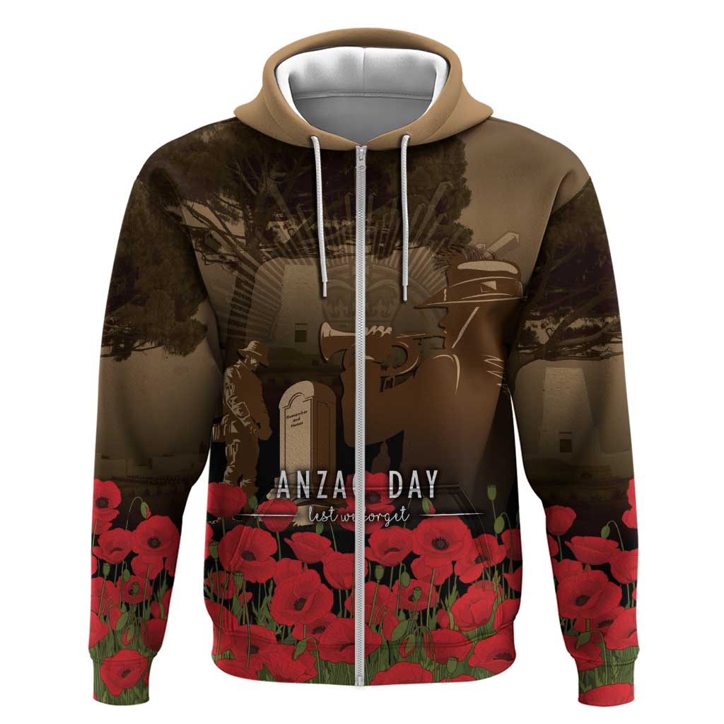 Australia - New Zealand ANZAC Lone Pine Hoodie The Last Post