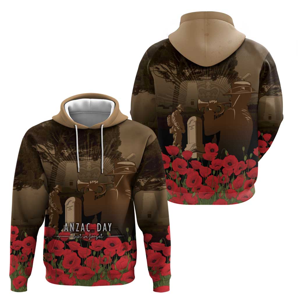 Australia - New Zealand ANZAC Lone Pine Hoodie The Last Post