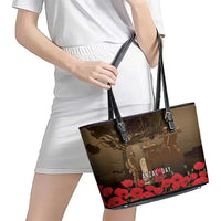 Australia - New Zealand ANZAC Lone Pine Leather Tote Bag The Last Post LT7 - Polynesian Pride