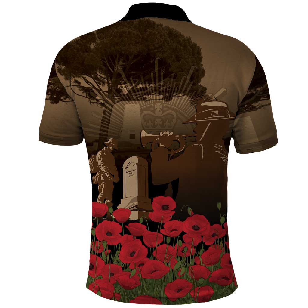Australia - New Zealand ANZAC Lone Pine Polo Shirt The Last Post LT7 - Polynesian Pride