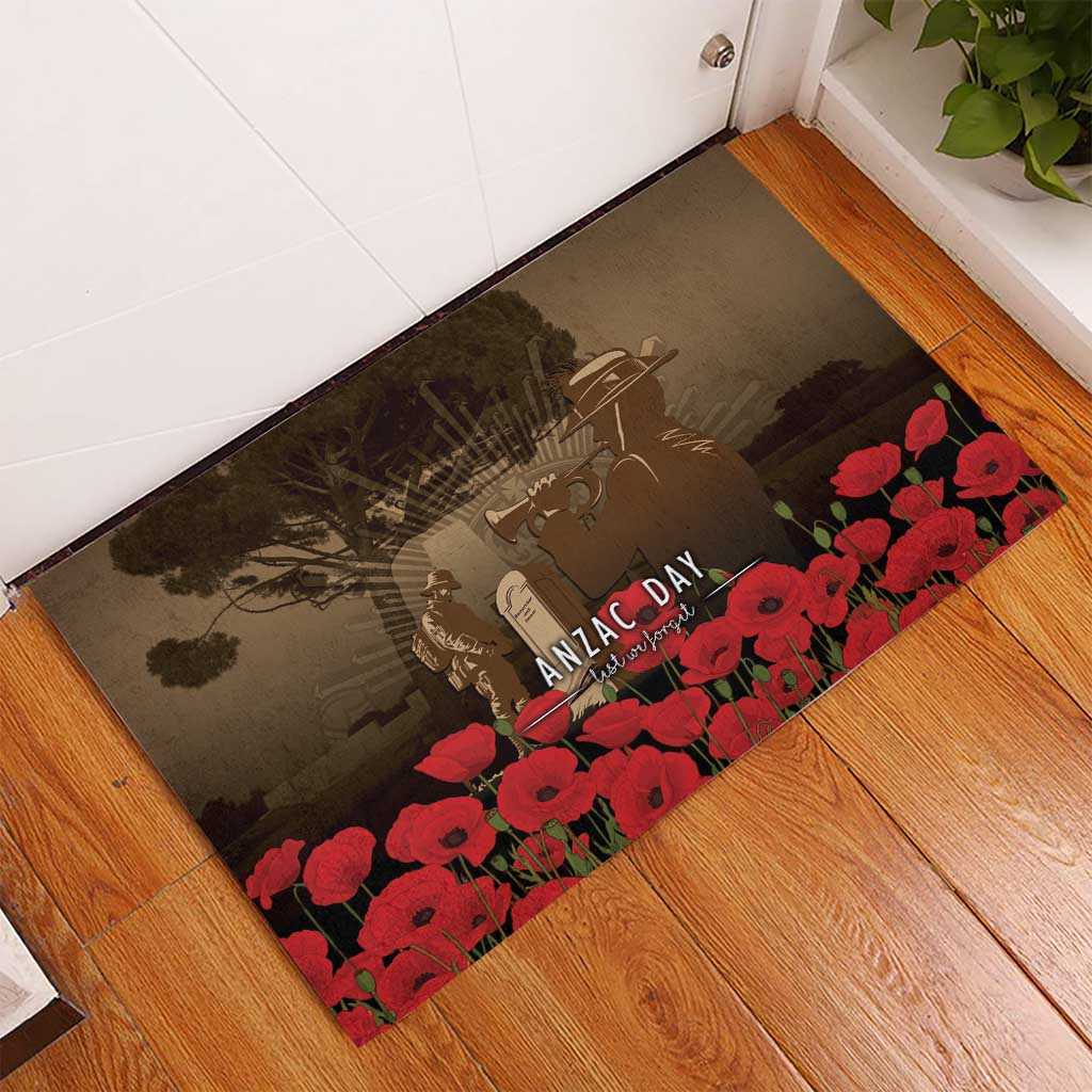 Australia - New Zealand ANZAC Lone Pine Rubber Doormat The Last Post LT7 - Polynesian Pride