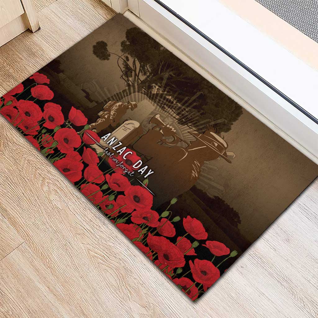 Australia - New Zealand ANZAC Lone Pine Rubber Doormat The Last Post LT7 - Polynesian Pride