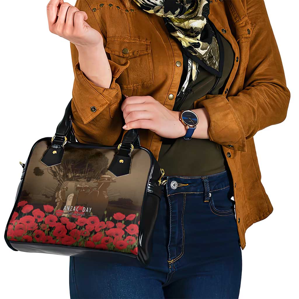 Australia - New Zealand ANZAC Lone Pine Shoulder Handbag The Last Post LT7 - Polynesian Pride
