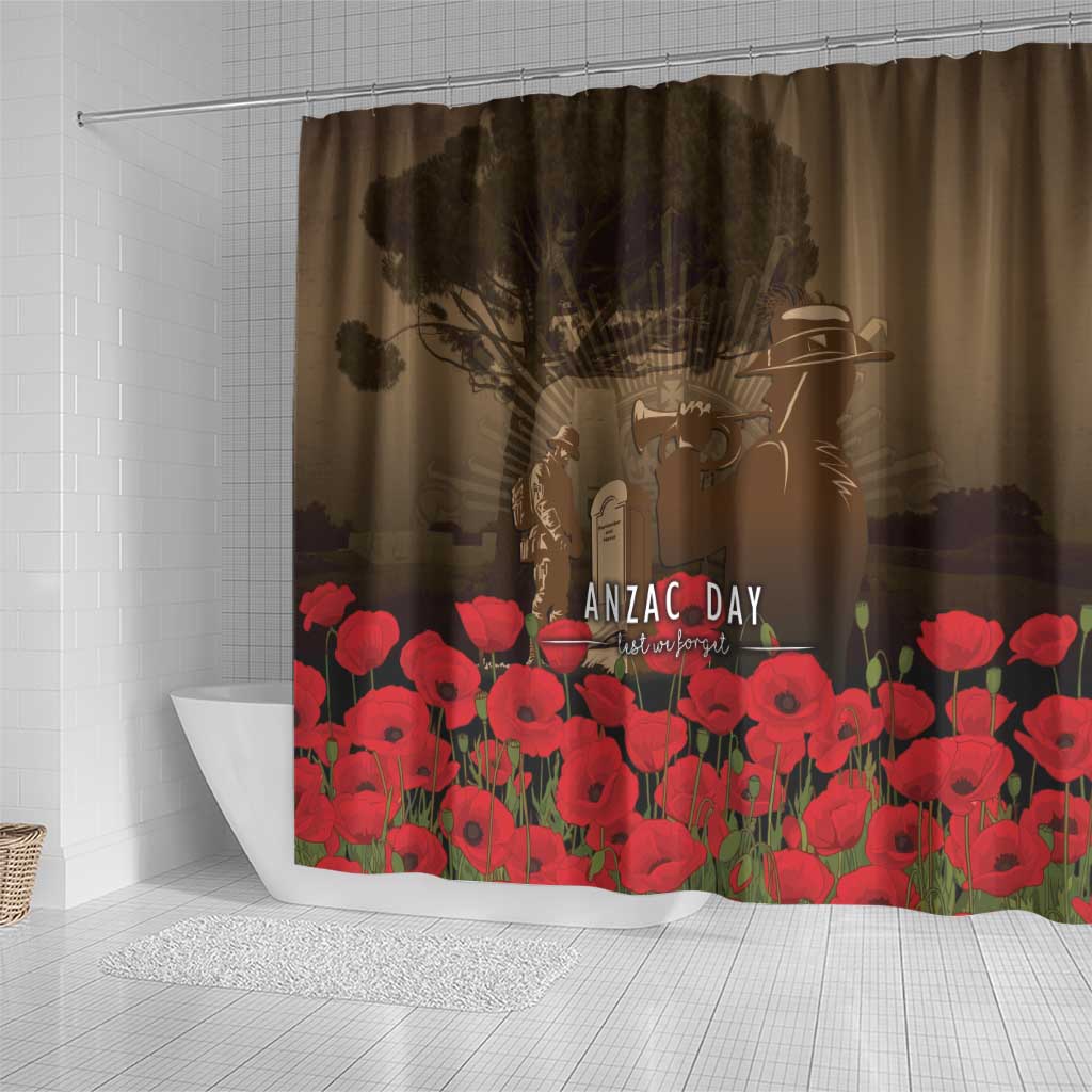 Australia - New Zealand ANZAC Lone Pine Shower Curtain The Last Post LT7 - Polynesian Pride