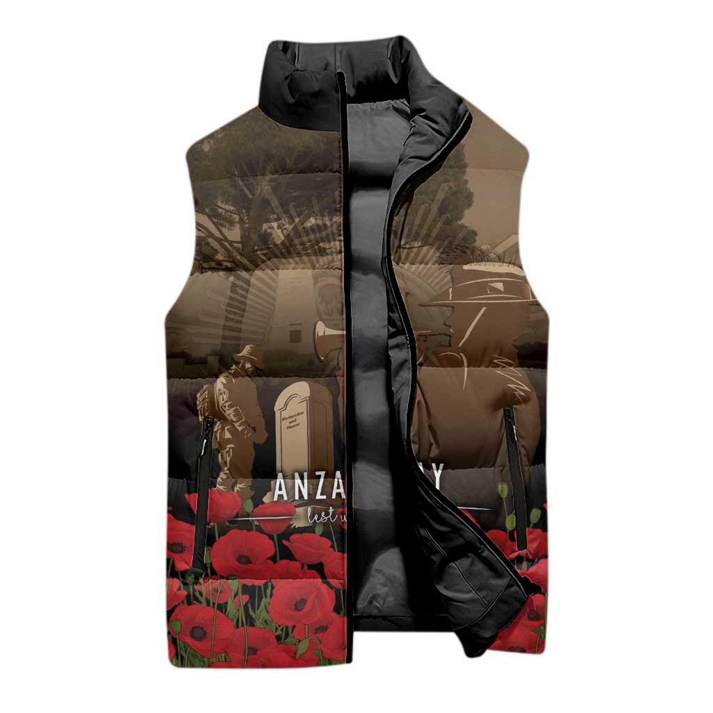 Australia - New Zealand ANZAC Lone Pine Sleeveless Puffer Jacket The Last Post LT7 - Polynesian Pride