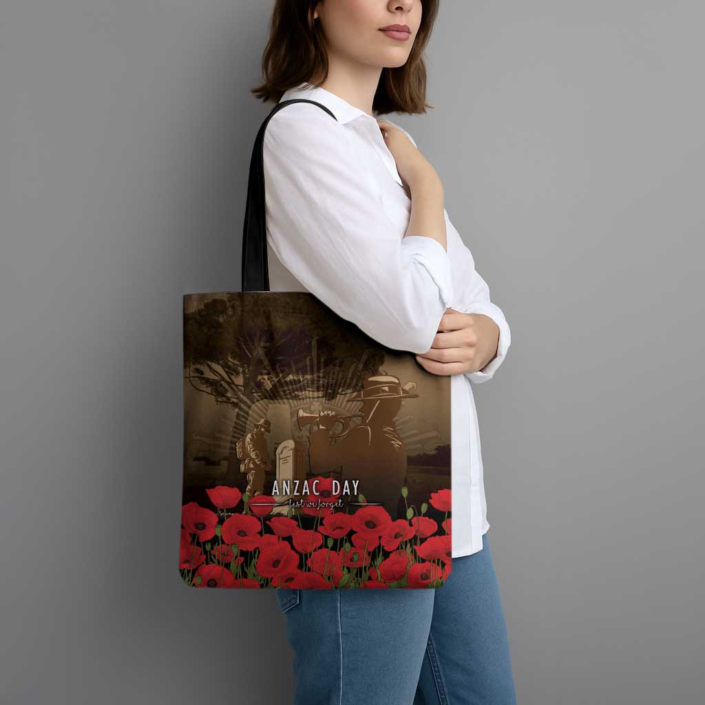 Australia - New Zealand ANZAC Lone Pine Tote Bag The Last Post LT7 - Polynesian Pride
