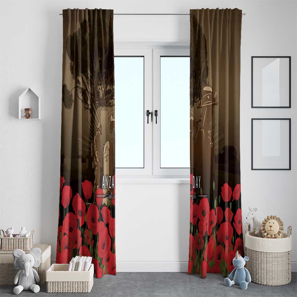 Australia - New Zealand ANZAC Lone Pine Window Curtain The Last Post LT7 - Polynesian Pride