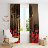 Australia - New Zealand ANZAC Lone Pine Window Curtain The Last Post LT7 - Polynesian Pride