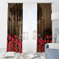 Australia - New Zealand ANZAC Lone Pine Window Curtain The Last Post LT7 - Polynesian Pride