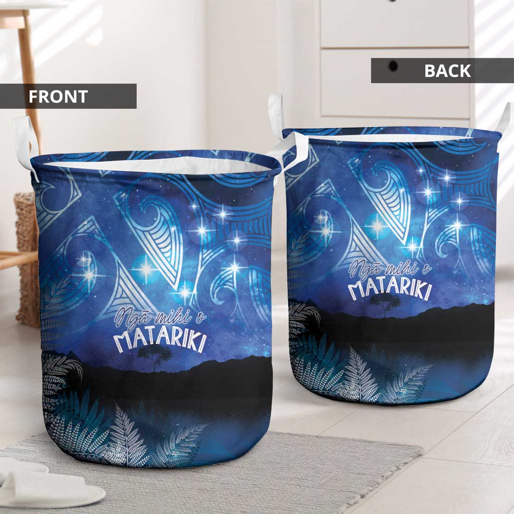 NZ Maori Matariki Scenery Laundry Basket Galaxy Sky LT7 - Polynesian Pride