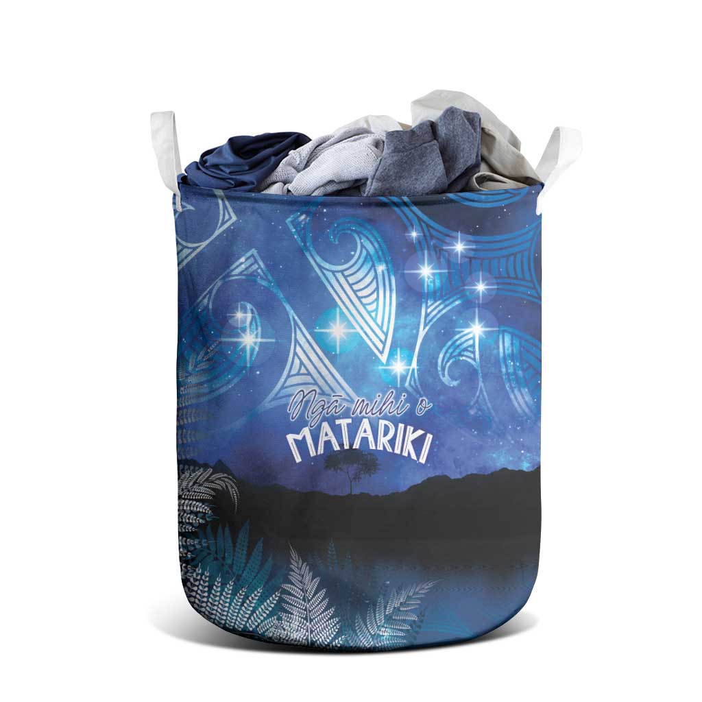 NZ Maori Matariki Scenery Laundry Basket Galaxy Sky LT7 - Polynesian Pride