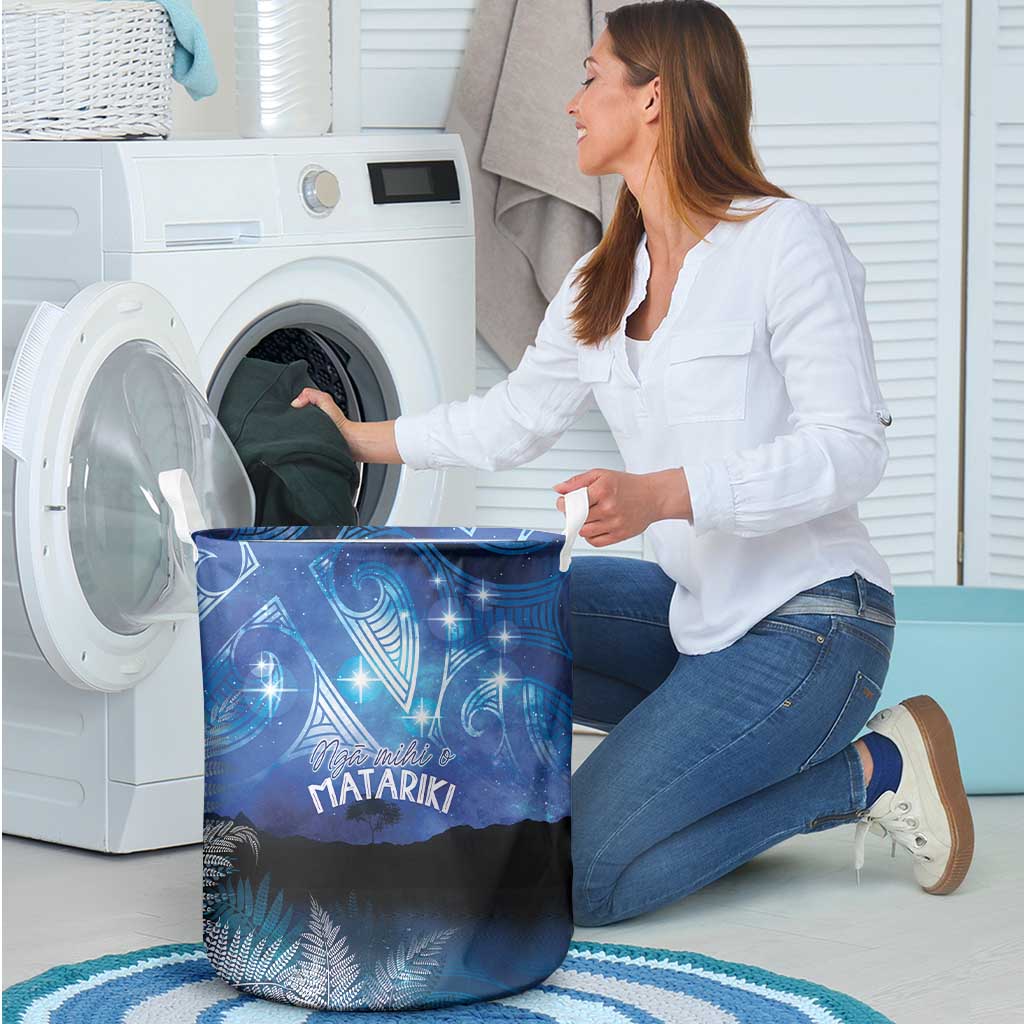 NZ Maori Matariki Scenery Laundry Basket Galaxy Sky LT7 - Polynesian Pride