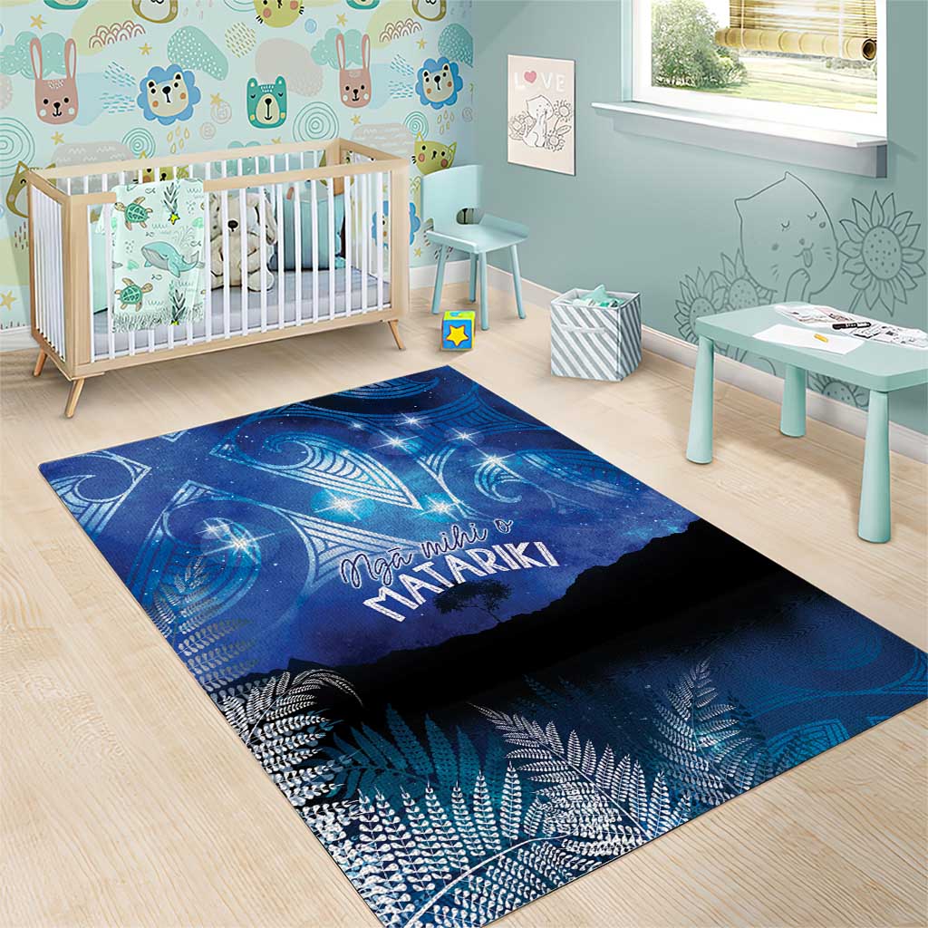 NZ Maori Matariki Scenery Area Rug Galaxy Sky LT7 - Polynesian Pride