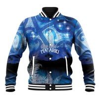 NZ Maori Matariki Scenery Baseball Jacket Galaxy Sky LT7 Unisex Galaxy - Polynesian Pride