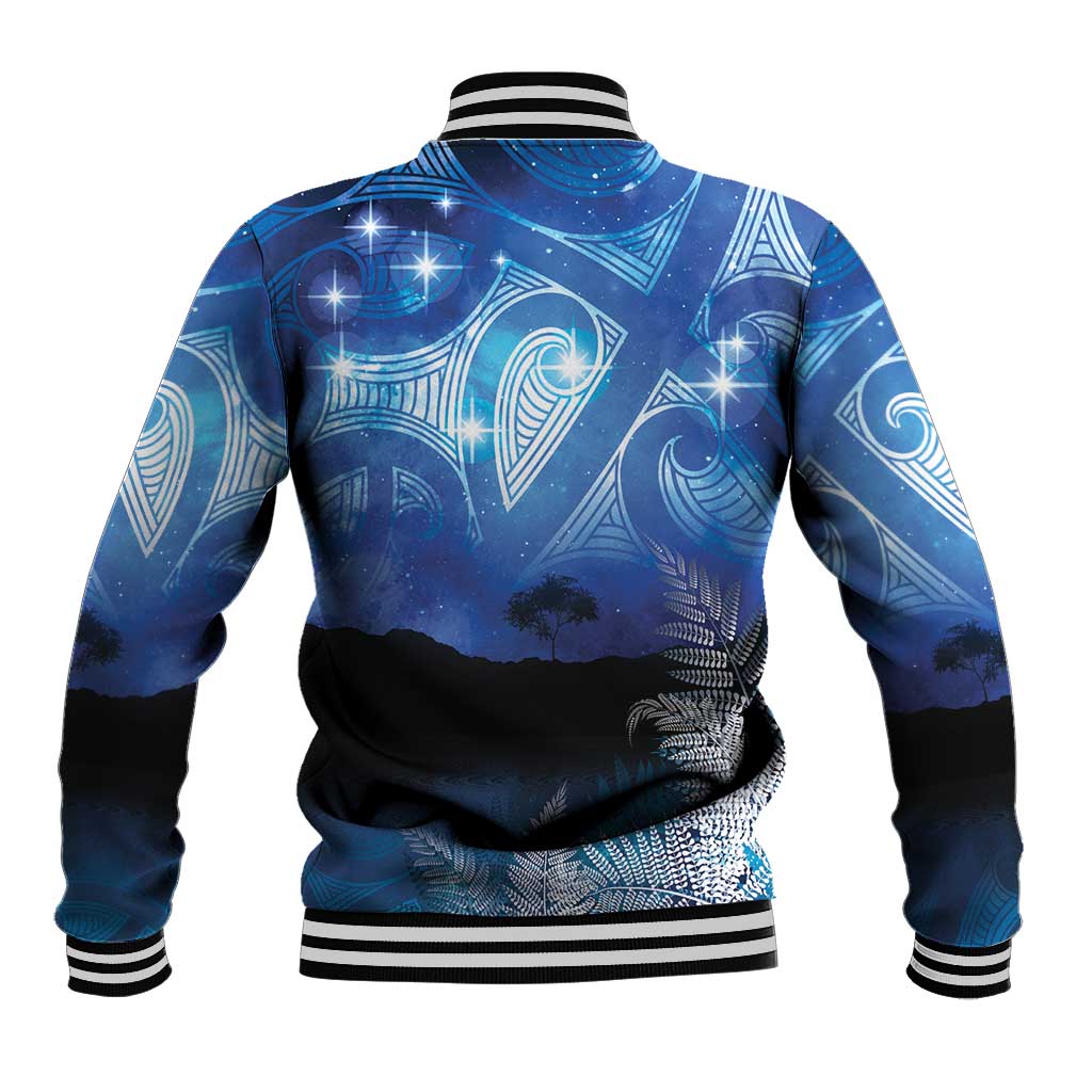 NZ Maori Matariki Scenery Baseball Jacket Galaxy Sky LT7 - Polynesian Pride