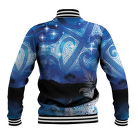 NZ Maori Matariki Scenery Baseball Jacket Galaxy Sky LT7 - Polynesian Pride