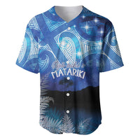 NZ Maori Matariki Scenery Baseball Jersey Galaxy Sky LT7 Galaxy - Polynesian Pride