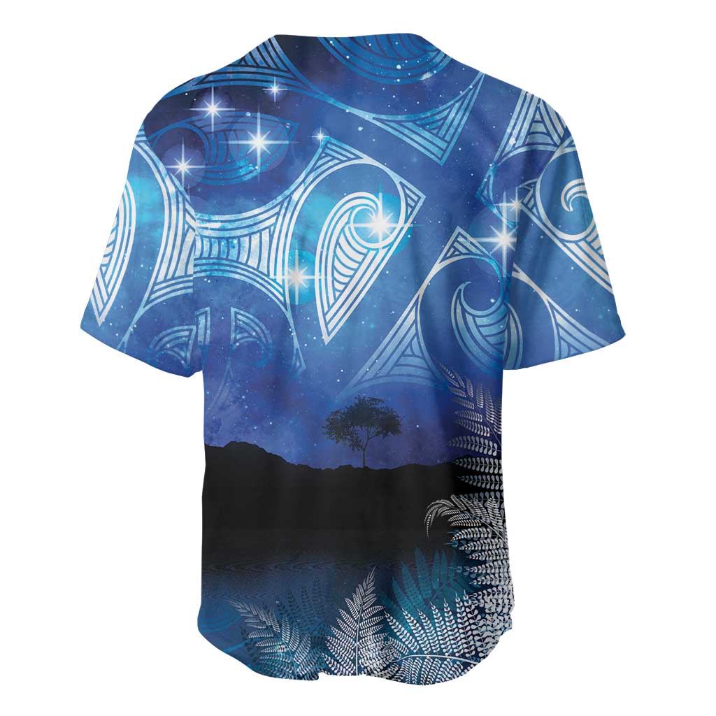 NZ Maori Matariki Scenery Baseball Jersey Galaxy Sky LT7 - Polynesian Pride