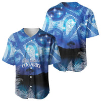 NZ Maori Matariki Scenery Baseball Jersey Galaxy Sky LT7 - Polynesian Pride