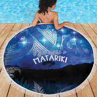 NZ Maori Matariki Scenery Beach Blanket Galaxy Sky LT7 - Polynesian Pride