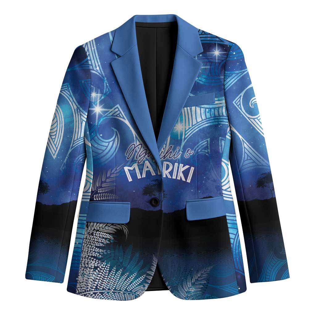 NZ Maori Matariki Scenery Blazer Galaxy Sky LT7 Unisex Galaxy - Polynesian Pride