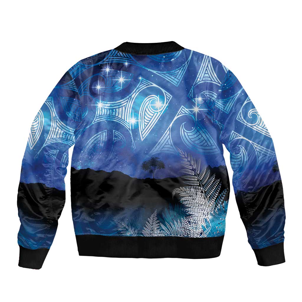 NZ Maori Matariki Scenery Bomber Jacket Galaxy Sky LT7 - Polynesian Pride