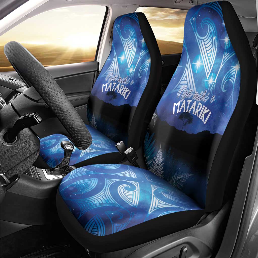 NZ Maori Matariki Scenery Car Seat Cover Galaxy Sky LT7 - Polynesian Pride