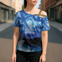 NZ Maori Matariki Scenery Cross Shoulder Shirt Galaxy Sky LT7 - Polynesian Pride