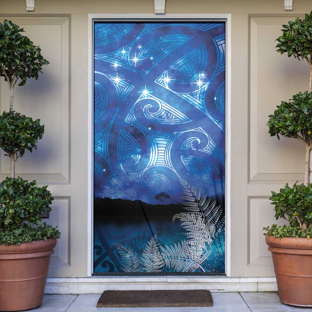 NZ Maori Matariki Scenery Door Cover Galaxy Sky