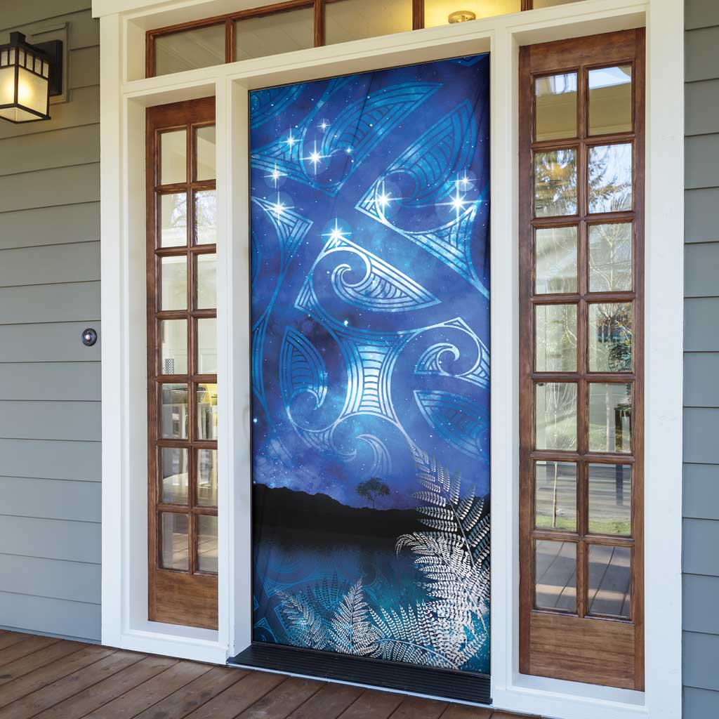 NZ Maori Matariki Scenery Door Cover Galaxy Sky LT7 - Polynesian Pride