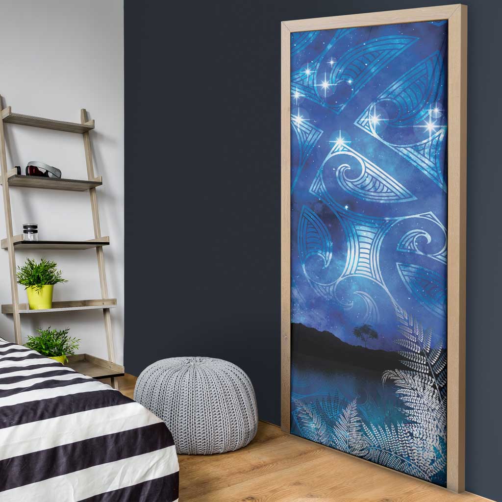 NZ Maori Matariki Scenery Door Cover Galaxy Sky LT7 - Polynesian Pride