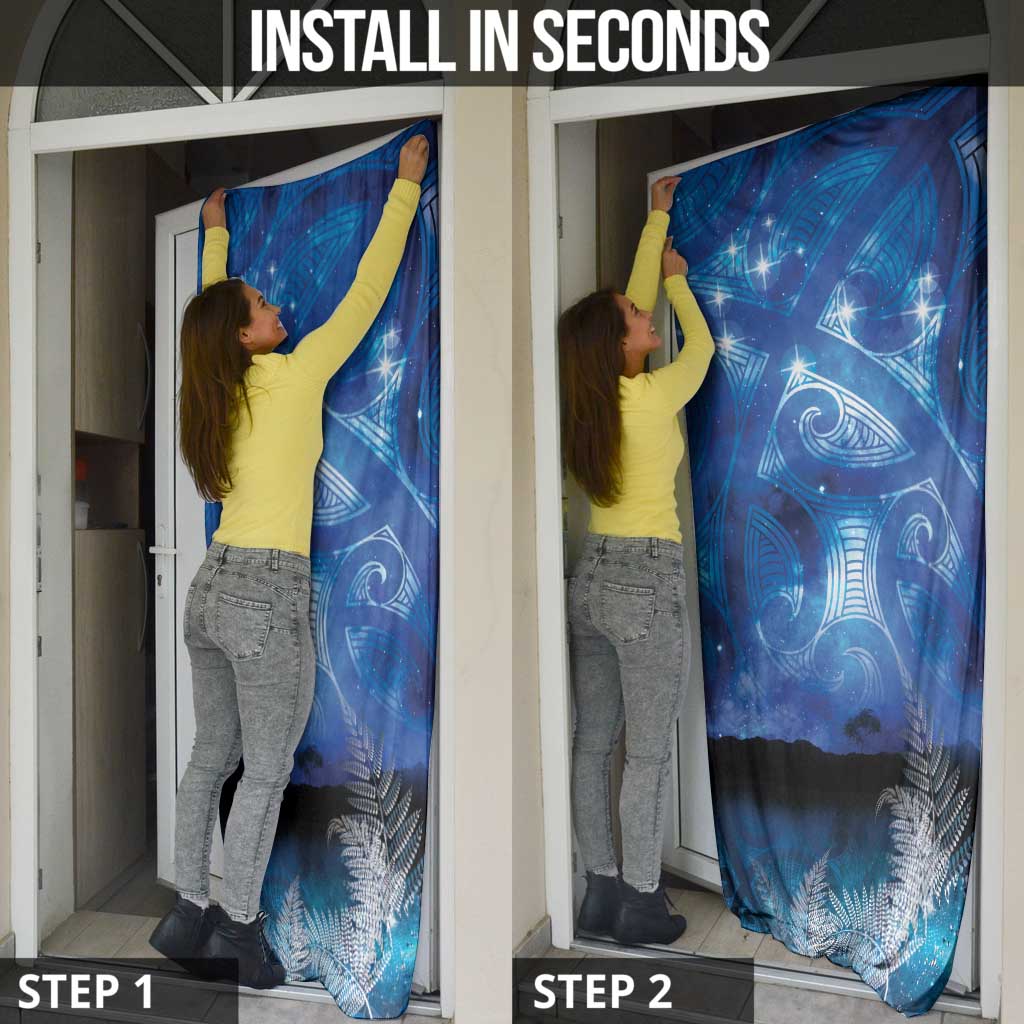 NZ Maori Matariki Scenery Door Cover Galaxy Sky LT7 - Polynesian Pride