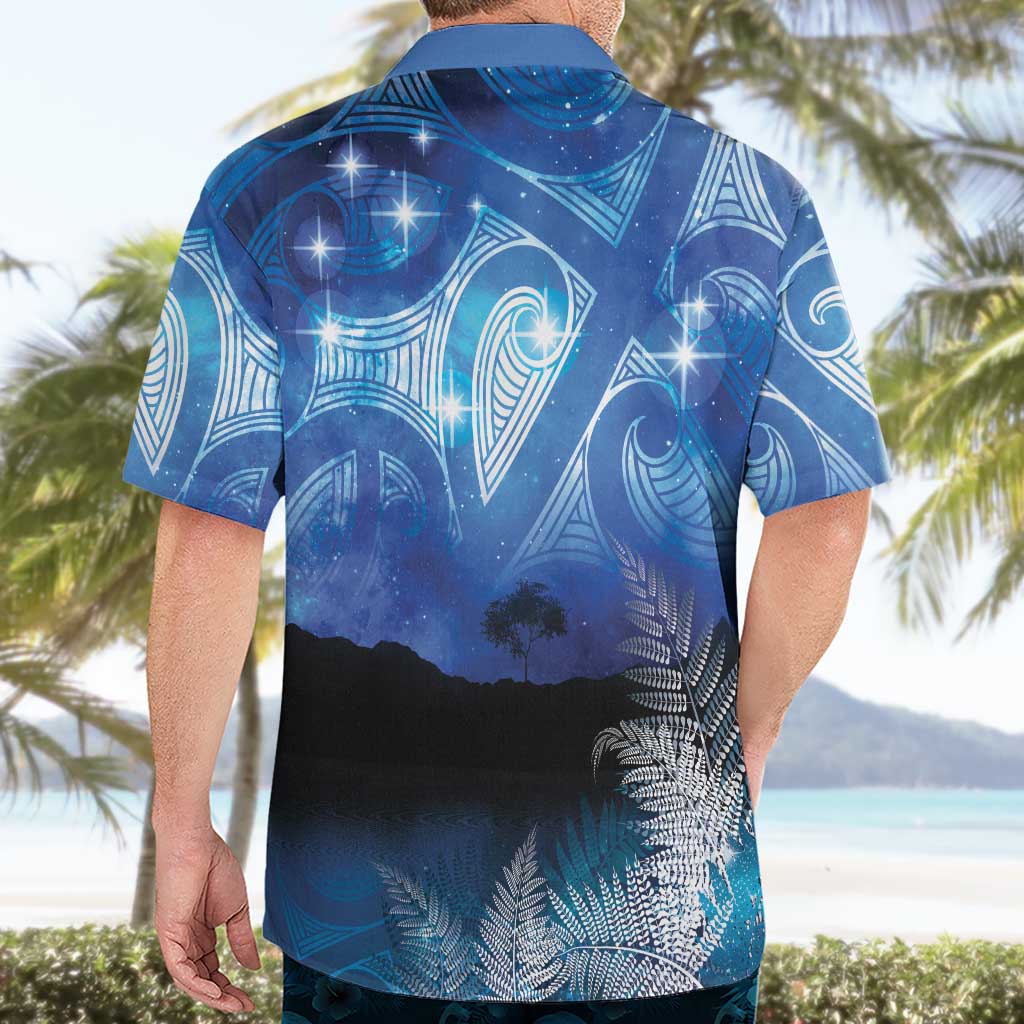 NZ Maori Matariki Scenery Hawaiian Shirt Galaxy Sky LT7 - Polynesian Pride