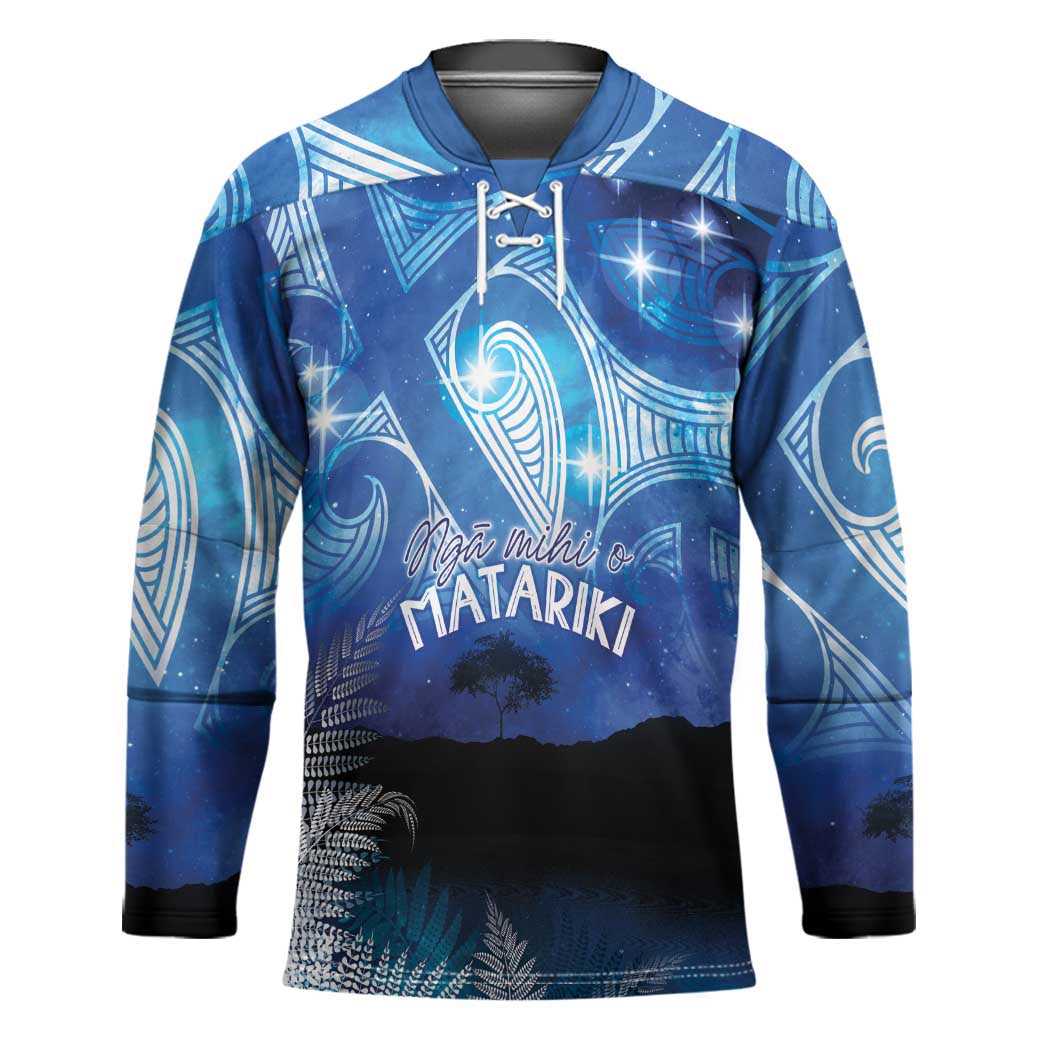 NZ Maori Matariki Scenery Hockey Jersey Galaxy Sky LT7 Unisex Galaxy - Polynesian Pride