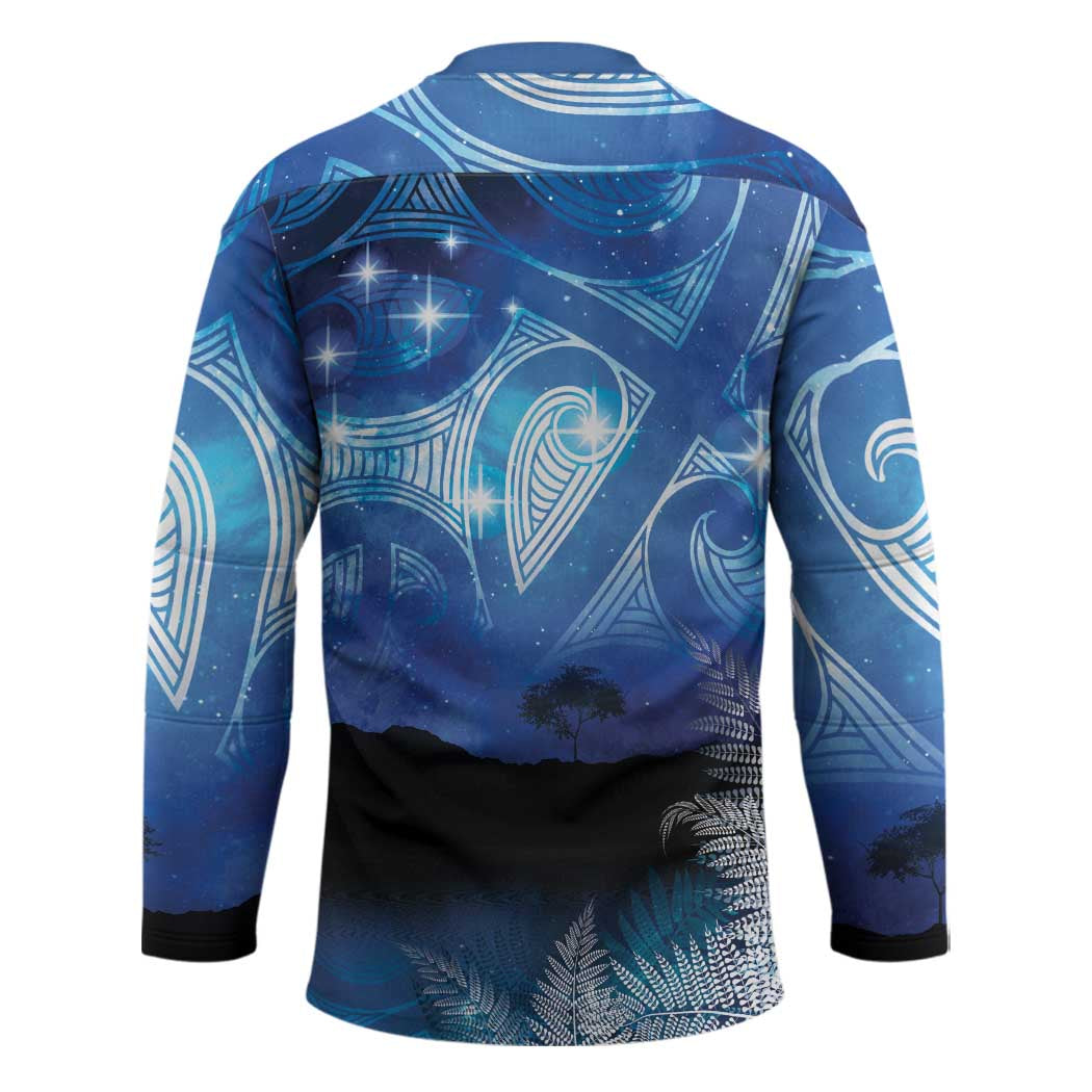 NZ Maori Matariki Scenery Hockey Jersey Galaxy Sky LT7 - Polynesian Pride
